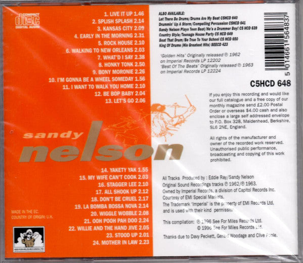 Sandy Nelson : Golden Hits / The Best Of The Beats (CD, Comp)