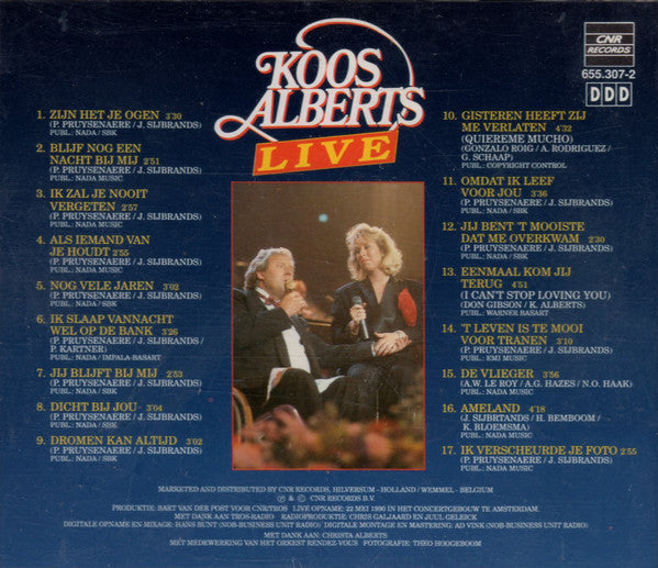 Koos Alberts : Live (CD, Comp)