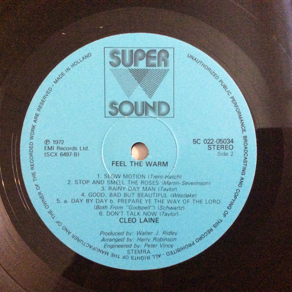 Cleo Laine : Feel The Warm (LP, Album, RE)