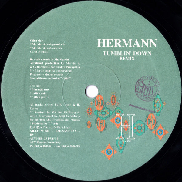 Hermann : Tumblin' Down Remix (12")