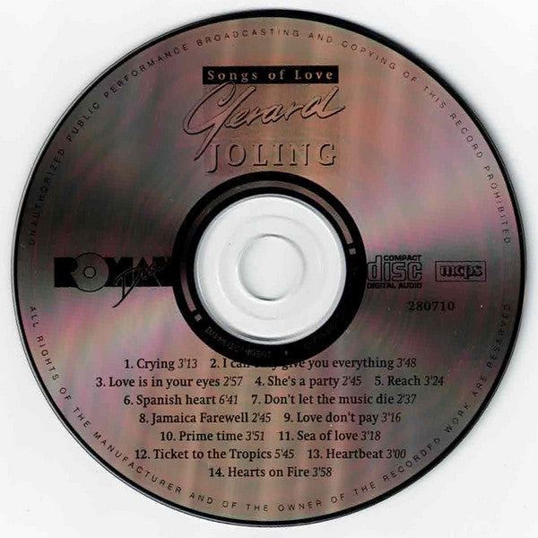 Gerard Joling : Songs Of Love (CD, Comp)