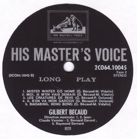 Gilbert Bécaud : Bécaud (LP, Album, Gat)