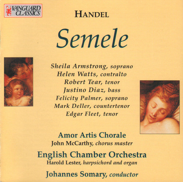 Georg Friedrich Händel / Sheila Armstrong, Helen Watts, Robert Tear, Justino Diaz, Felicity Palmer, Mark Deller, English Chamber Orchestra, Johannes Somary : Semele (2xCD, Album)