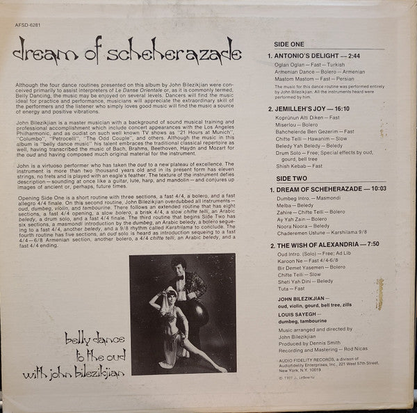 John Bilezikjian : Dream Of Scheherazade (LP, Album)