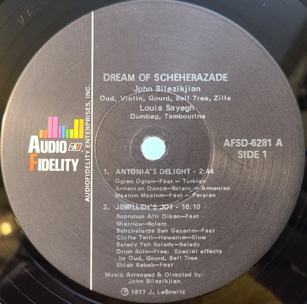 John Bilezikjian : Dream Of Scheherazade (LP, Album)