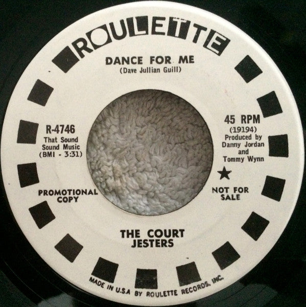 The Court Jesters (2) : Dance For Me / It's All Right (7", Single, Promo)