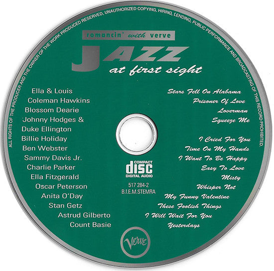 Various : Jazz At First Sight (Romancin' With Verve) (CD, Comp)