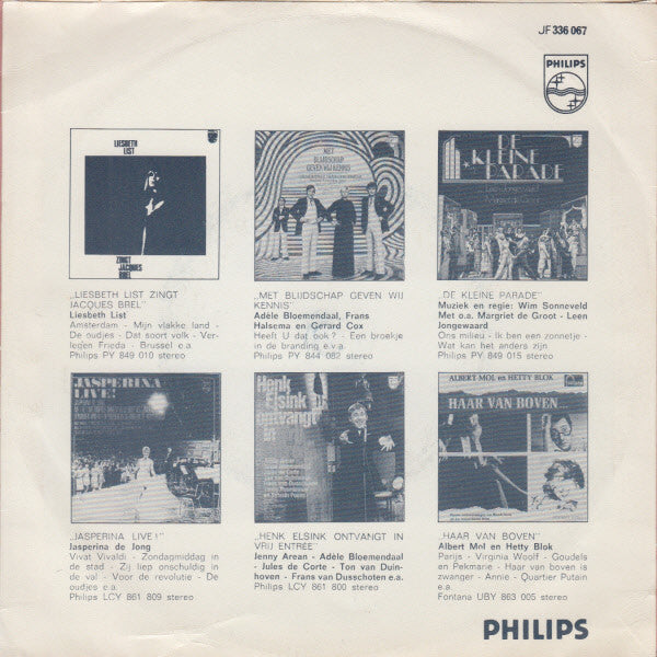 Liesbeth List : Brussel (7", Single, Mono)