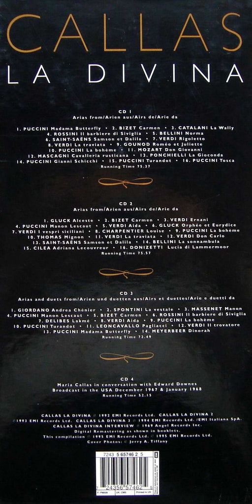Maria Callas : La Divina Complete (4xCD, Comp, Mono, Ltd, RM, Box)
