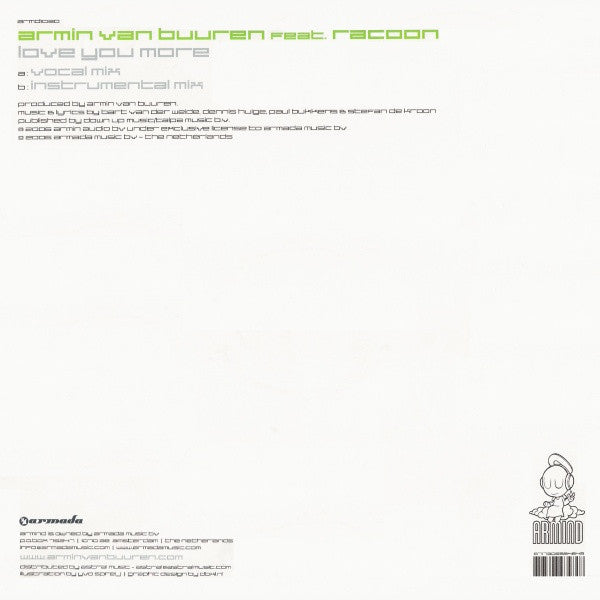 Armin van Buuren Feat. Racoon (4) : Love You More (12")