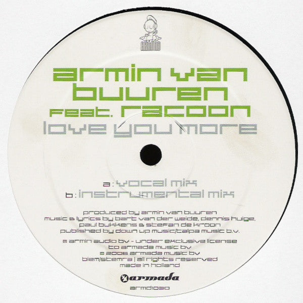 Armin van Buuren Feat. Racoon (4) : Love You More (12")