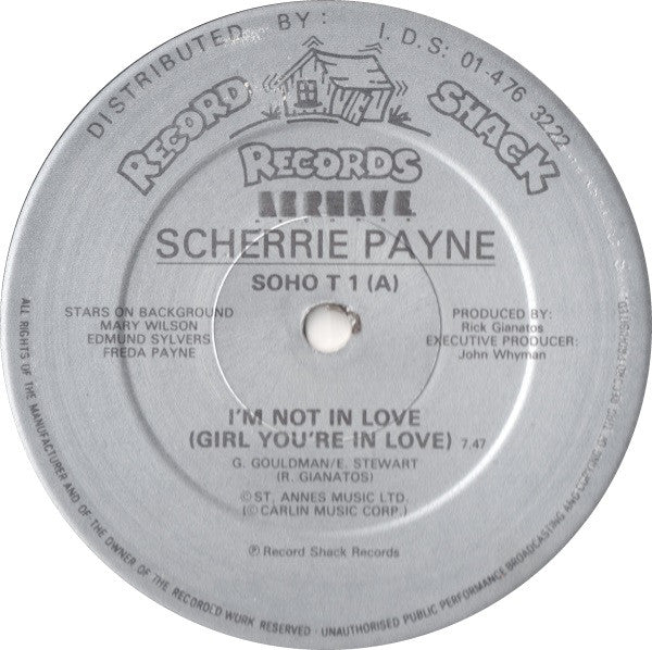 Scherrie Payne : I'm Not In Love (Girl, You're In Love) (12")