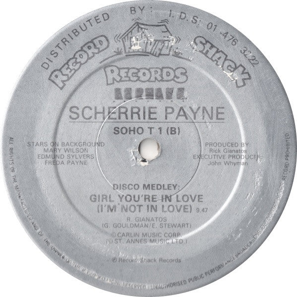 Scherrie Payne : I'm Not In Love (Girl, You're In Love) (12")