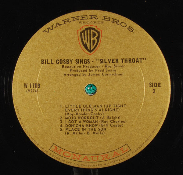 Bill Cosby : Bill Cosby Sings / Silver Throat (LP, Album, Mono, Pit)