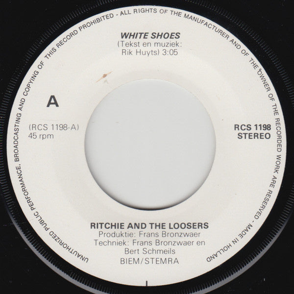 Ritchie & The Loosers : White Shoes / Ska-B (7", Single)