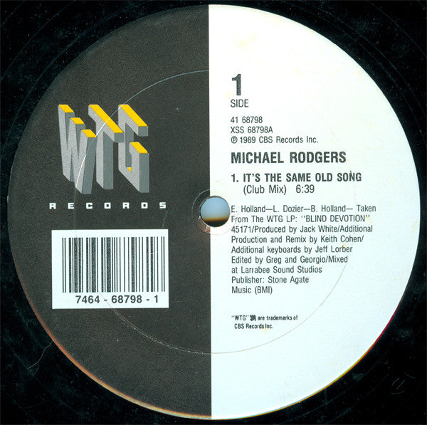 Michael Rodgers : It's The Same Old Song (12", Maxi)