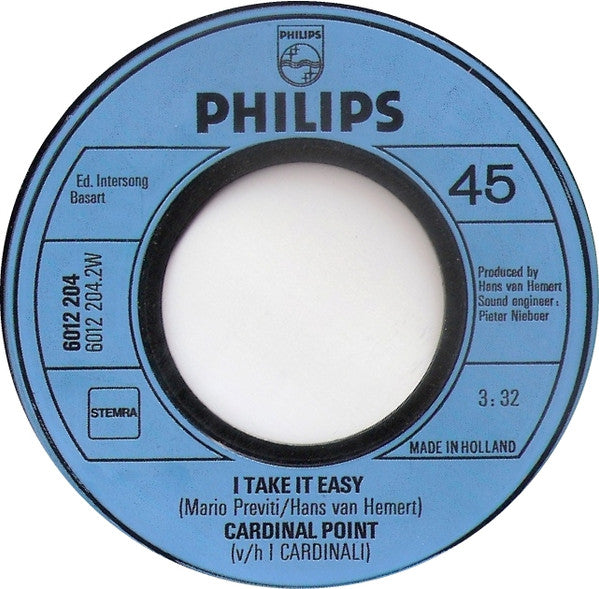Cardinal Point : Mama, Papa / I Take It Easy (7", Single, Inj)