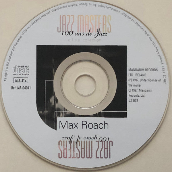 Max Roach : Jazz Masters (CD, Comp)