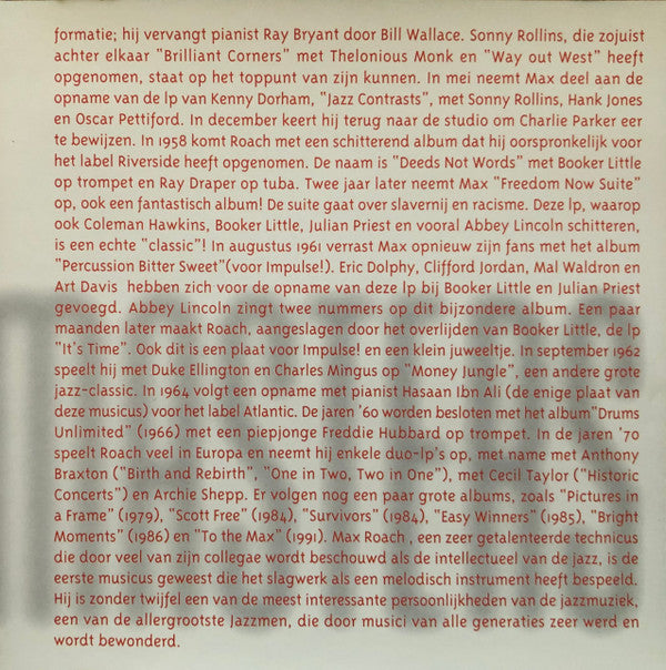 Max Roach : Jazz Masters (CD, Comp)