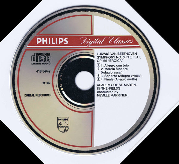 Ludwig van Beethoven - The Academy Of St. Martin-in-the-Fields, Sir Neville Marriner : Symphonie Nr.3 «Eroica» (CD, Album, RE)