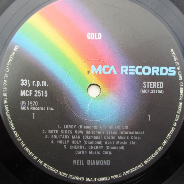 Neil Diamond : Gold (LP, Album, RE)