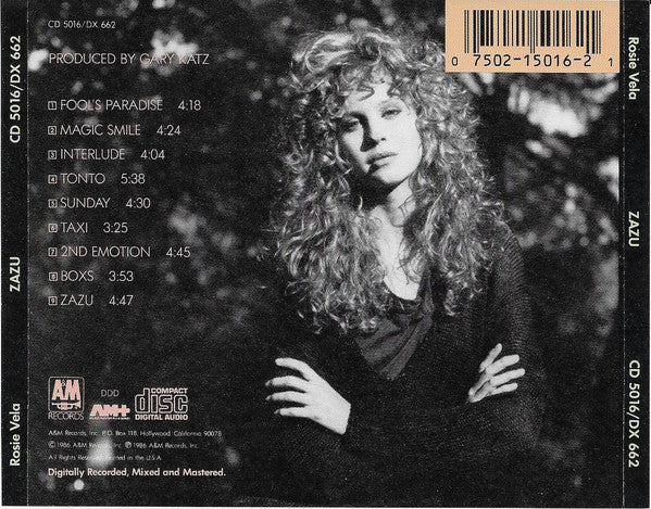 Rosie Vela : Zazu (CD, Album, Den)