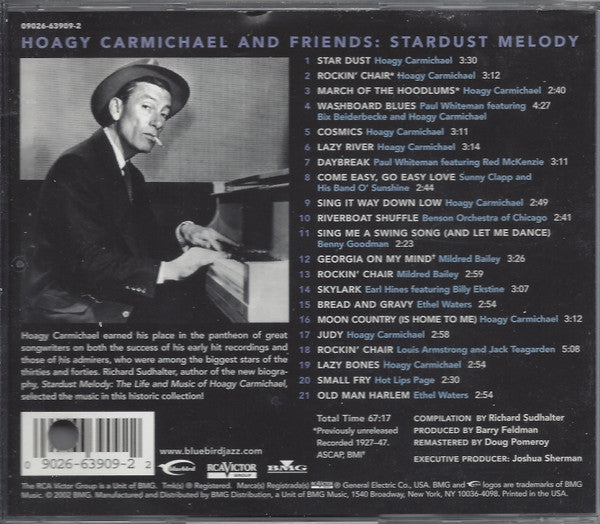 Hoagy Carmichael : Stardust Melody - Hoagy Carmichael And Friends (CD, Comp)