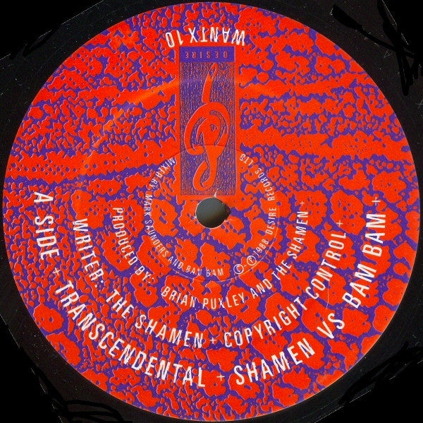 The Shamen Vs Bam Bam : Transcendental (12", Single)