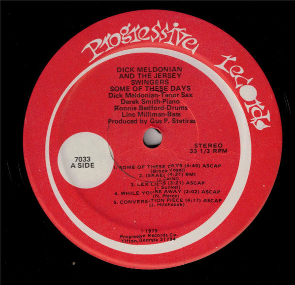 Dick Meldonian And  The Jersey Swingers : Some Of These Days (LP, Album)