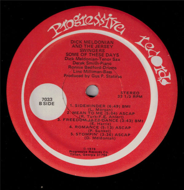 Dick Meldonian And  The Jersey Swingers : Some Of These Days (LP, Album)