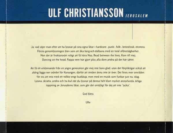 Various : Volym X: En Tribut Till Jerusalem (CD, Comp)