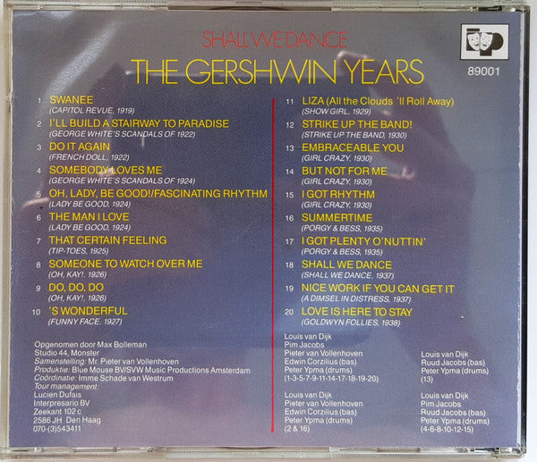 Louis van Dijk, Pim Jacobs, Pieter van Vollenhoven : Shall We Dance - The Gershwin Years (CD, Comp)