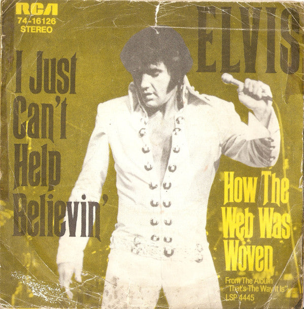 Elvis* : I Just Can't Help Believin' (7", Single)