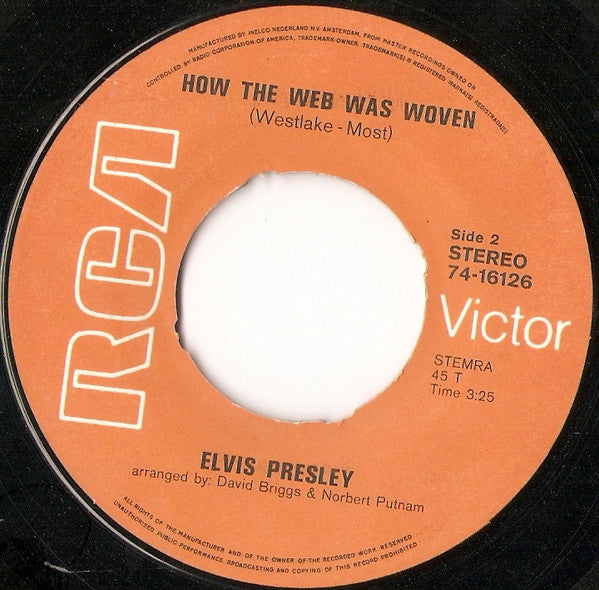 Elvis* : I Just Can't Help Believin' (7", Single)