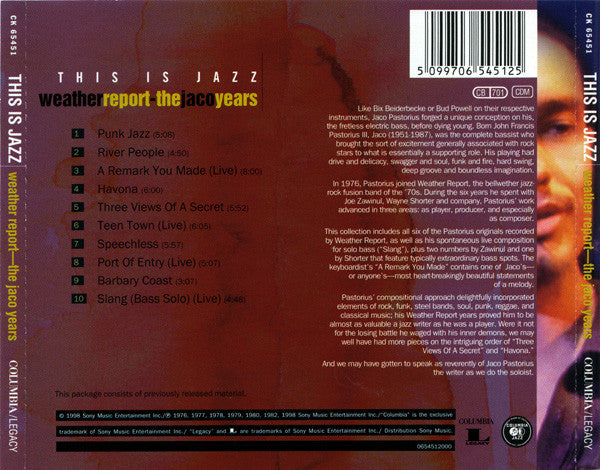 Weather Report : The Jaco Years (CD, Comp)