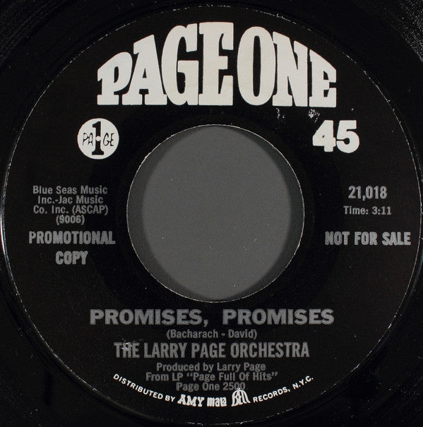 Larry Page Orchestra : Wichita Lineman (7", Promo, Styrene, Mon)