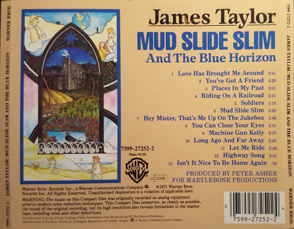 James Taylor (2) : Mud Slide Slim And The Blue Horizon (CD, Album, RE)