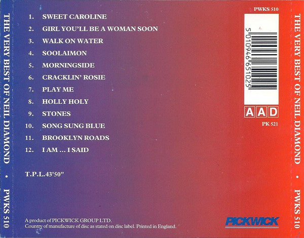 Neil Diamond : The Very Best Of Neil Diamond (CD, Comp)