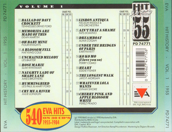 Various : Hit History '55 - Volume 1 (CD, Comp)