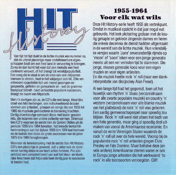 Various : Hit History '55 - Volume 1 (CD, Comp)