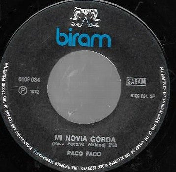 Paco Paco : Toma Tomas (7", Single)