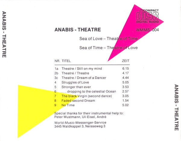Anabis : Theatre (CD, Album)