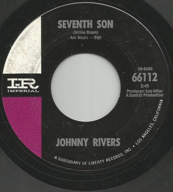 Johnny Rivers : Seventh Son (7", Styrene, Mon)