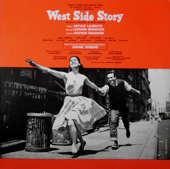 Leonard Bernstein, Jerome Robbins, Carol Lawrence, Larry Kert, Chita Rivera : West Side Story (Original Broadway Cast) (LP, Album, RE)