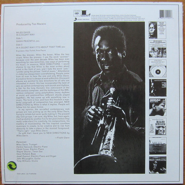 Miles Davis : In A Silent Way (LP, Album, RE, 180)