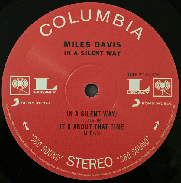 Miles Davis : In A Silent Way (LP, Album, RE, 180)