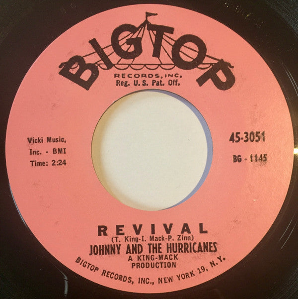 Johnny And The Hurricanes : Rocking Goose / Revival (7", Single, Mono)