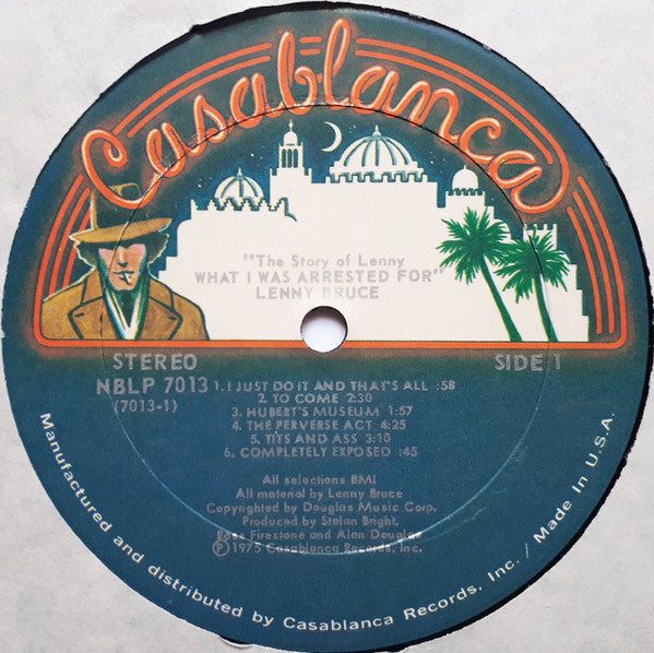 Lenny Bruce : The Story Of Lenny - What I Was Arrested For (LP, Album, RE)