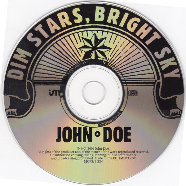 John Doe (2) : Dim Stars, Bright Sky (CD, Album)