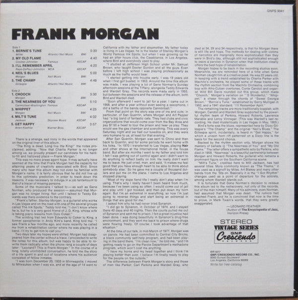 Frank Morgan : Frank Morgan (LP)